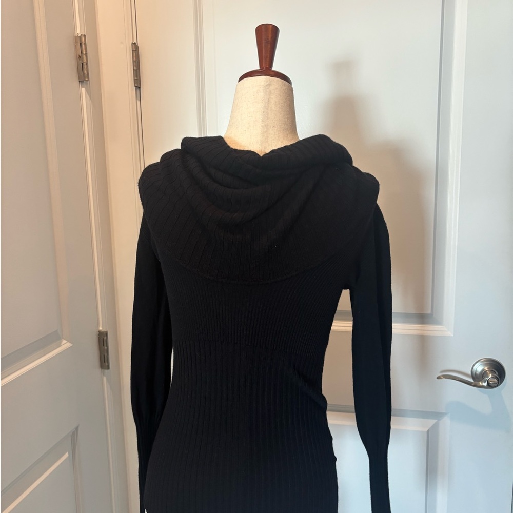 Philosophy Black Cowl Neck Sweater